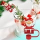 thumbnail image 5 of Tapas para Pajitas Navideñas de 10 Mm para Vasos, Accesorios para Pajitas, Tapas Reutilizables para Pajitas., 5 of 5