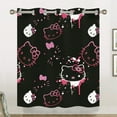 thumbnail image 3 of Hello kitty Blackout Curtains for Boys Girls Home Decor, Cartoon Fun Insulation Curtains, Bedroom Living Room Blackout Curtains 140x160cm, 3 of 5