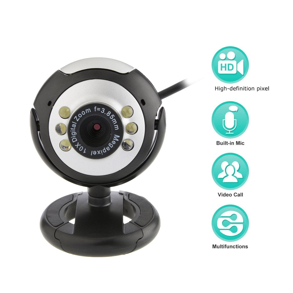 USB Video  Camera Six Lights Night Vision Camera Computer cam