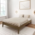 thumbnail image 6 of Plank+Beam Solid Wood Full Size Platform Bed Frame, Matte Walnut, 6 of 9