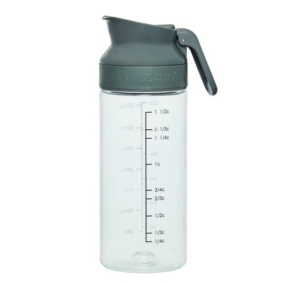 Pulverizador de aceite MISTO Single Grey de 350 ml de capacidad, libre de Tritan BPA