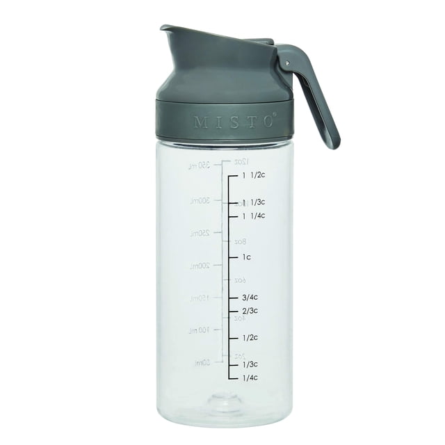 Pulverizador de aceite MISTO Single Grey de 350 ml de capacidad, libre de Tritan BPA