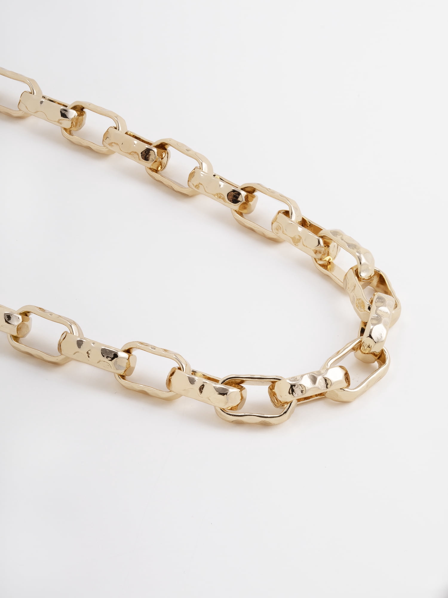 Scenario Women's Gold-Tone Chunky Twist Chain Necklace