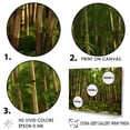 thumbnail image 4 of Designart "Dynamic Lighting In The Bamboo Grove" Bamboo Picture Framed Wall Art Living Room, 4 of 5