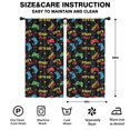 thumbnail image 2 of Blackout Kids Curtains,Multicolor Controllers Games Text Black Pattern Childrens Insulated Curtains Set Of 2,Bedroom Essentials,Toddler Room Decor 42"x84", 2 of 5