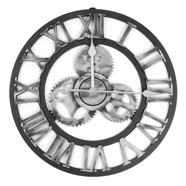 Meigar 19 Inches 3d Wall Clock Silent Gear Retro