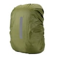 thumbnail image 1 of 2 uds mochila cubierta de lluvia al aire libre noche viaje seguridad reflectante cubierta de lluvia cursor reflectante mochila escolar cubierta impermeable, rojo y verde oscuro, 1 of 2