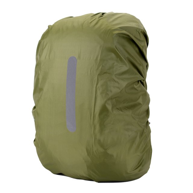 2 uds mochila cubierta de lluvia al aire libre noche viaje seguridad reflectante cubierta de lluvia cursor reflectante mochila escolar cubierta impermeable, rojo y verde oscuro