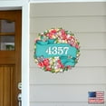 thumbnail image 6 of Floral Wreath Wooden House Number Sign by G. DeBrekht | Love Family Kids Decor - MA81853033, 6 of 8