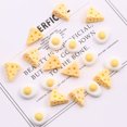thumbnail image 3 of 20pcs Miniature Cheese Egg Charm Handcraft Diy Material Phone Case Decorative Small Charm for Diy Project, 3 of 9