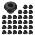 thumbnail image 1 of Uxcell 30-Pack Grommets de Goma para Barandillas de Cable, Agujero de Perforación de 5mm, Gasket de Anillo de Ojal de 3mm ID para Cableado, Cable de Alambre, Automotriz [Negro], 1 of 1