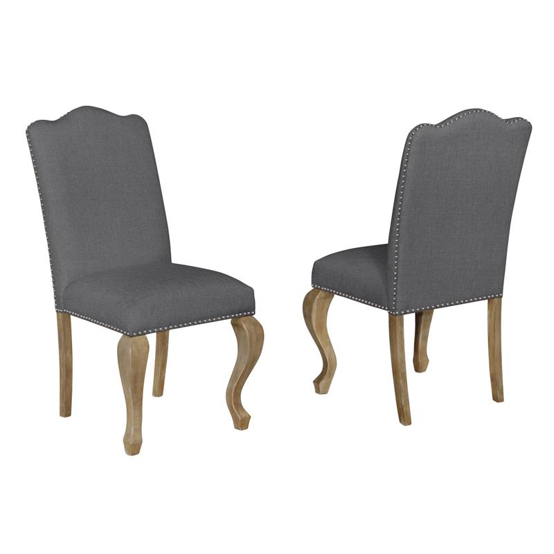 Warmiehomy Set of 2 Dining Chairs Modern Linen Fabric High Back Button Trimed Upholstered Chairs with Wooden Legs for Dining Room Living Room Kitchen Beige Bedroom Office Furniture