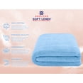 thumbnail image 5 of American Soft Linen Luxury 40x80 Oversized Bath Sheet, 100% Cotton XL Turkish Bath Sheet Towel, Sky Blue, 5 of 10