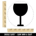 thumbnail image 2 of Wine Glass Solid Self-Inking Rubber Stamp Ink Stamper - Red Ink - Large 1-1/2 Inch, 2 of 7