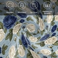 thumbnail image 6 of Navy Blue White Floral Cloth Napkins, Vintage Blue Leaves Botanical Washable and Reusable Dinner Napkins Set of 2, Table Napkin for Kitchen Party Birthday Wedding Hotel Housewarming 20"x20", 6 of 9