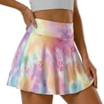 thumbnail image 5 of Yuyamidu Dog Paw Womens Golf Skirts with Shorts Colorful Tennis Skirt with Pockets Athletic Skort for Workout Running Size M, 5 of 7