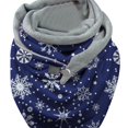 thumbnail image 3 of Chales Bufandas Botón Elegante Moda Cálido Suave Moda Pashmina Capa gris y azul marino Zulema Chales envuelven las bufandas, 3 of 5