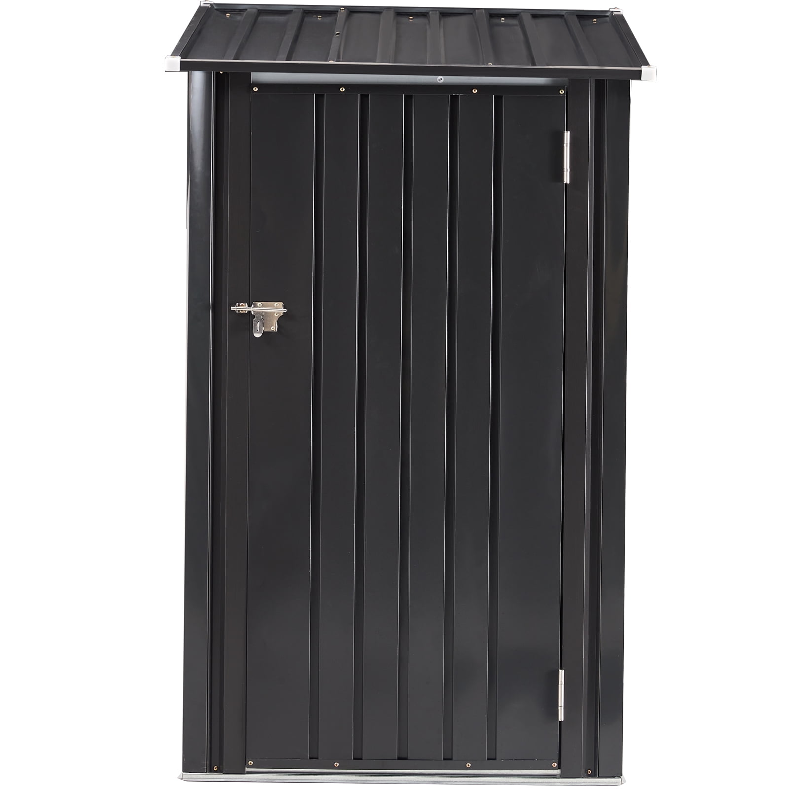 Firewood Rack, Covered Log Storage Stand for Garden Backyard Patio Porch, Gray Galvanized Steel