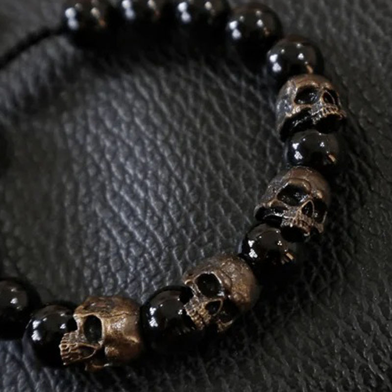 販売 HalfSkull On Three-fifths Chain Bracelet econet.bi