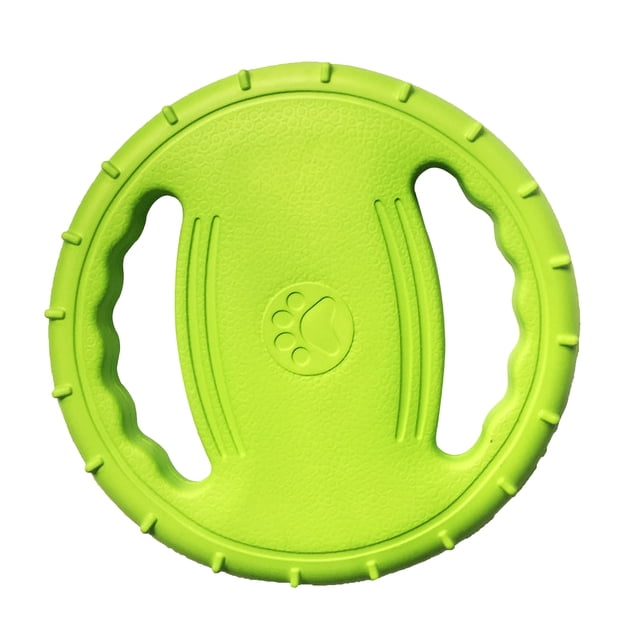 Pet Dog Flying Disc EVA Dog Training Ring with Double Handles Dog Flyer Outdoor Activity Fetch
