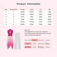 thumbnail image 6 of inlzdz Girls Praise Dance Outfits Glittery Worship Tunic Overlay Dress with Palazzo Pants Liturgical Dancewear Blue 6, 6 of 6