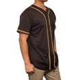 thumbnail image 2 of Lappel Men's Baseball Button Down Jersey College Sports Team Uniforms Size up to 3XL Short Sleeve Athletic Sports Tee Shirts Made in USA, 2 of 4