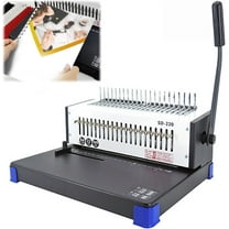 Clip Manual Hole Punch 21 Hole/200 Sheets Comb Binder Rubber Ring Binding Machine For Binding And Punching Books Pages Bills