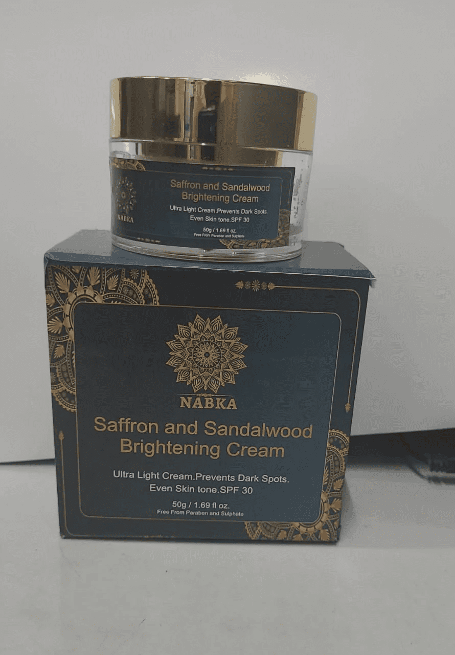 NABKA Daily Face Moisturizer Cream with Sandalwood and Saffron, 5.6 oz