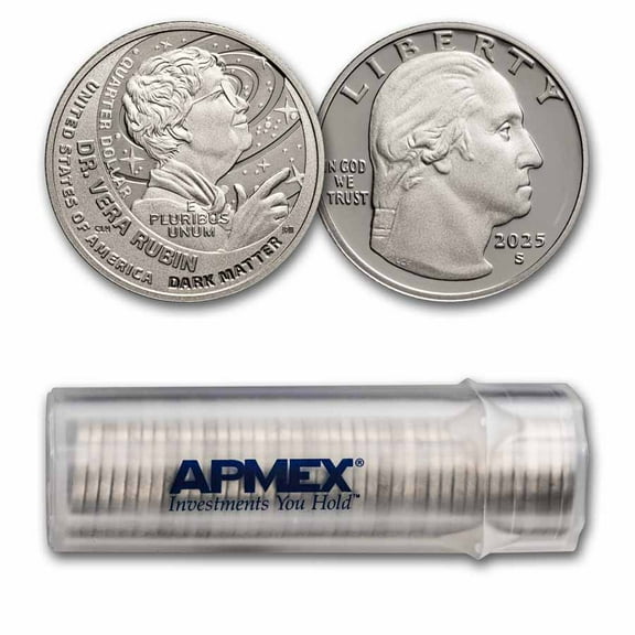 2025-S Vera Rubin Women's Quarter Gem Proof 40-Coin Roll