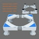 thumbnail image 5 of Base elevadora para refrigerador con patas ajustables, duradera. blanco, 5 of 6