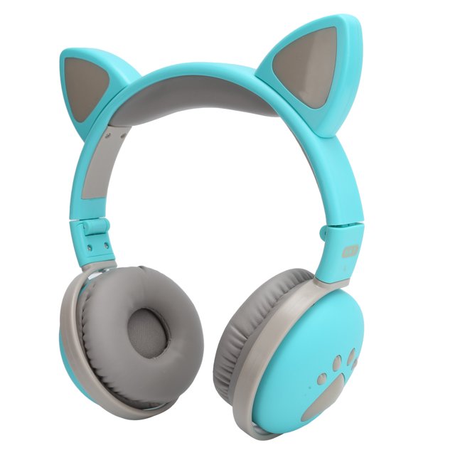 Auriculares Con Orejas De Gato, Auriculares Deportivos Con Luces LED De Colores Plegables Y Cómodas Para Teléfonos Móviles Y Tabletas