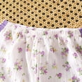 thumbnail image 4 of Quealent Girls Pajamas Flutter Sleeve Toddler Girl Summer Pajamas 2 Piece Pjs Set Sleepwear for Girls 3-10 Years (Purple, 18-24 Months), 4 of 6