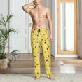 thumbnail image 2 of Susaid Chamomile And Ladybug Print Mens Pajama Pants Set Sleep & Lounge Pants, PJ Bottoms with Pockets and Button Fly-3X-Large, 2 of 6