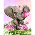 thumbnail image 2 of Sheena Pike Art 15x18 Gold Ornate Wood Framed with Double Matting Museum Art Print Titled - Elephant Kisses, 2 of 4