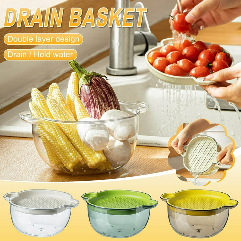 Washing Bowl & Strainer, Colander, Fruit Basket, Pasta Strainer