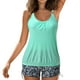 thumbnail image 4 of Traje de baño de dos piezas con tiras en la espalda y estampado conservador para mujer Traje de baño Fridja  nalpqowj55482, 4 of 9