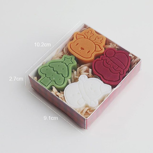 1 caja de velas navideñas, Papá Noel, muñeco de nieve, piñas pintadas multiusos, velas decorativas, regalos de manualidades navideñas, muñeco de nieve