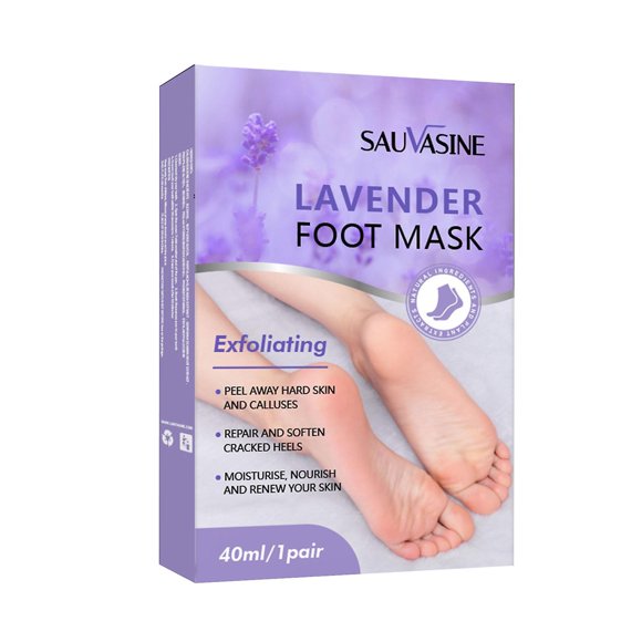 Mascarilla para pies HUOGUO Cuidado de pies suave e hidratante, 40 ml (par)