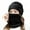 Black, variant on Unisex Winter Beanie Hats Scarf Set Warm Knit Hats Skull Cap Neck Warmer with Thick Plush Lined Winter Hat & Scarf for Women