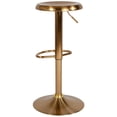 thumbnail image 4 of Home Square 3 Piece Backless Madrid Adjustable Swivel Bar Stool Set in Gold, 4 of 6