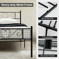 Gymax Twin XL Metal Platform Bed Frame Heavyduty Steel Slat Support