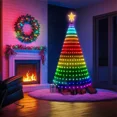 thumbnail image 4 of Luces LED inteligentes para árbol de Navidad con temporizador remoto, sincronización de música, control por aplicación Bluetooth, luces para árbol de Navidad, decoración de fiestas de hadas, 4 of 5