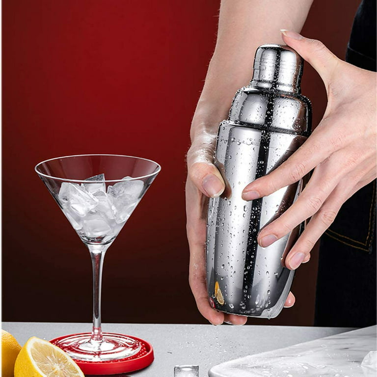 24oz Cocktail Shaker Bar Set - Professional Margarita Mixer Drink Shaker and Measuring Jigger & Mixing Spoon Set - Professional Stainless Steel Bar