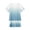 White, variant on ibuvkizy Summer Toddler Boys Outfit Sets Kids Baby Boys Fashion Gradient Short Sleeve Round Neck Tshirt Shorts Outfits Clothes