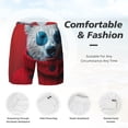 thumbnail image 6 of Picia Stylish Polar Bear Sunglasses pattern Mens Swim Trunks with Compression Liner Stretch Beach Shorts Quick Dry with Zipper Pockets No-Chafing Board Shorts-X-Large, 6 of 9