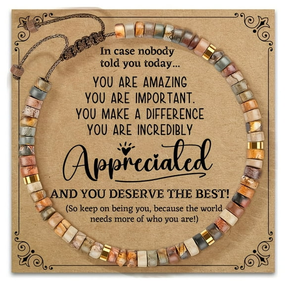 Inspirational Beaded Bracelet | for Women | Elegant & Simple Style | for Daily Wear & Banquets | All-Season Motivational Jewelry Gift for Girlfriends & Sisters,Golden
