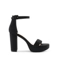 thumbnail image 2 of Sandalia DREAM PAIRS DWUMHS2508 Negra de Gamuza con Plataforma y Tacón 10 cm, 2 of 7