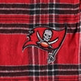 thumbnail image 4 of Men's Concepts Sport Red/Black Tampa Bay Buccaneers Big & Tall Flannel Sleep Set, 4 of 4