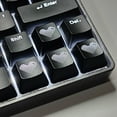 thumbnail image 7 of Zeiwohndc OEM Transparent Heart Keycaps WASD Keycaps For Mechanical Keyboards 4PCS, 7 of 7