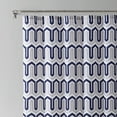 thumbnail image 3 of Mainstays London Navy Geometric Polyester Shower Curtain, 70" x 72", 3 of 6